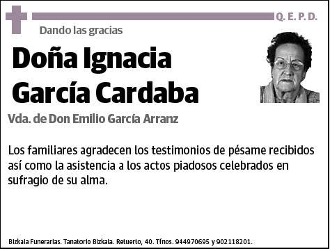 GARCIA CARDABA,IGNACIA