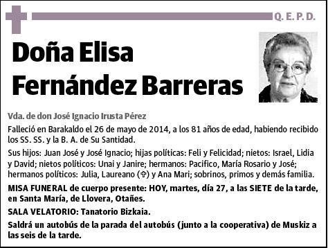 FERNANDEZ BARRERAS,ELISA