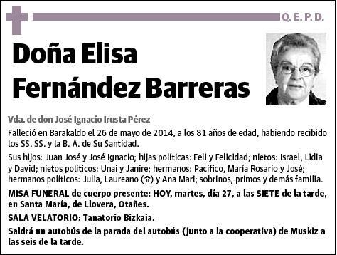 FERNANDEZ BARRERAS,ELISA