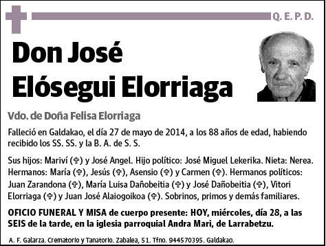 ELOSEGUI ELORRIAGA,JOSE