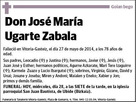 UGARTE ZABALA,JOSE MARIA