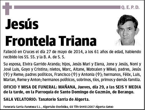 FRONTELA TRIANA,JESUS