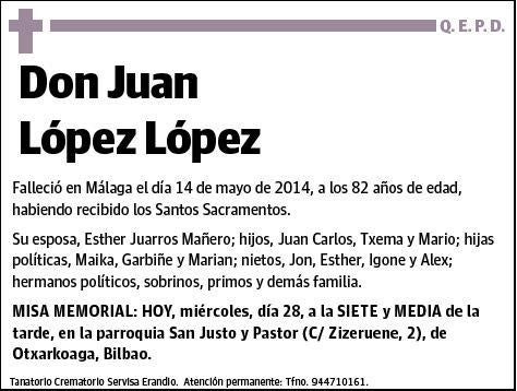 LOPEZ LOPEZ,JUAN