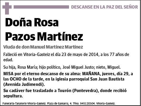 PAZOS MARTINEZ,ROSA