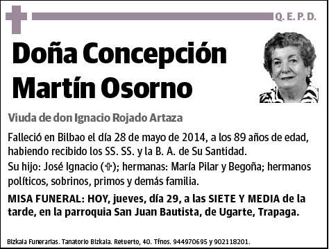 MARTIN OSORNO,CONCEPCION