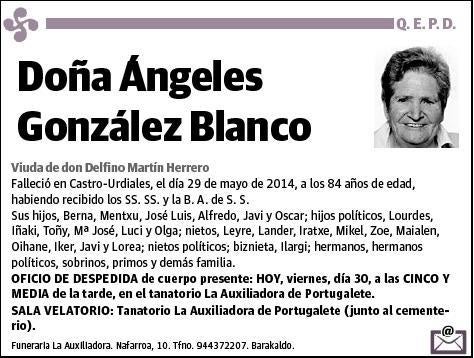 GONZALEZ BLANCO,ANGELES