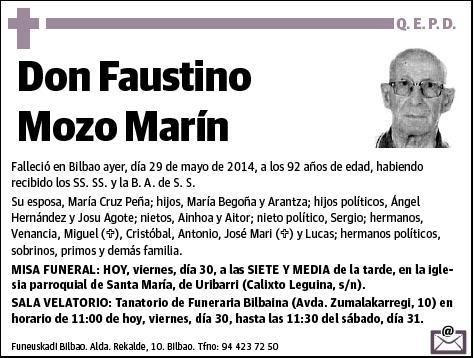 MOZO MARIN,FAUSTINO