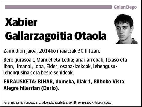 GALLARZAGOITIA OTAOLA,XABIER