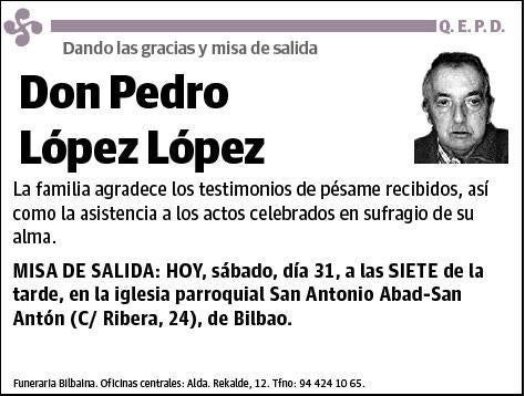 LOPEZ LOPEZ,PEDRO