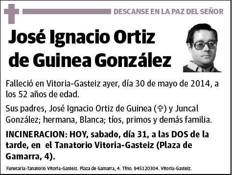 ORTIZ DE GUINEA GONZALEZ,JOSE IGNACIO