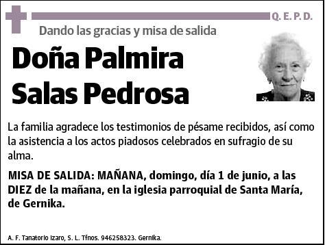 SALAS PEDROSA,PALMIRA