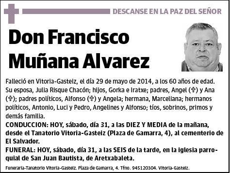 MUÑANA ALVEREZ,FRANCISCO