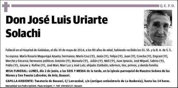 URIARTE SOLACHI,JOSE LUIS