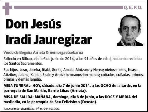 IRADI JAUREGIZAR,JESUS