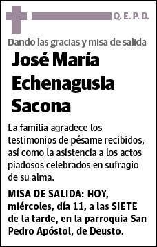 ECHENAGUSIA SACONA,JOSÉ MARÍA