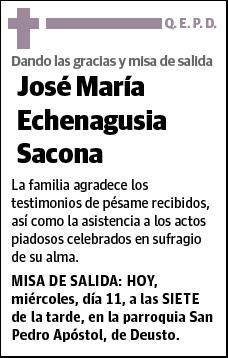 ECHENAGUSIA SACONA,JOSÉ MARÍA