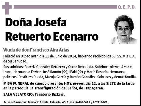 RETUERTO ECENARRO,JOSEFA