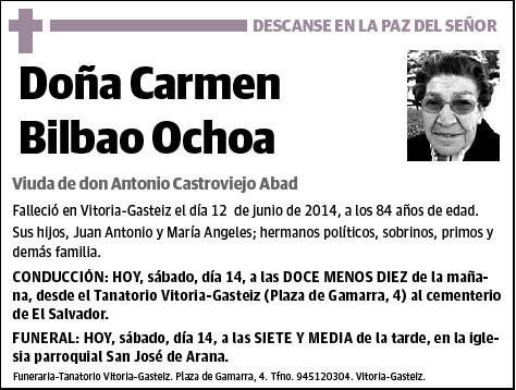 BILBAO OCHOA,CARMEN