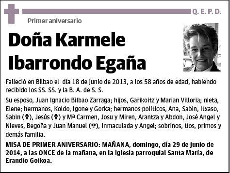 IBARRONDO EGAÑA,KARMELE