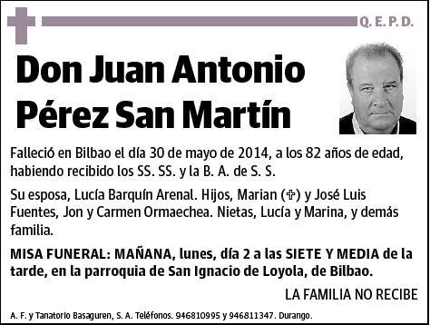 PEREZ SAN MARTIN,JUAN ANTONIO