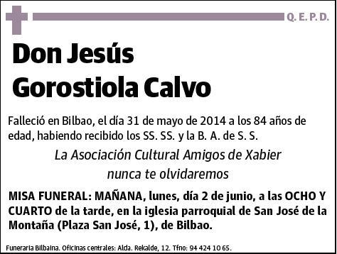 GOROSTIOLA CALVO,JESUS