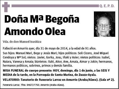 AMONDO OLEA,Mª BEGOÑA