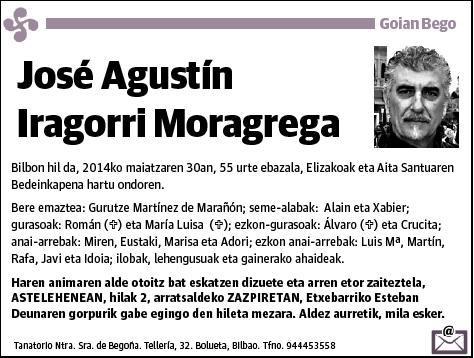 IRAGORRI MORAGREGA JOSE AGUSTIN