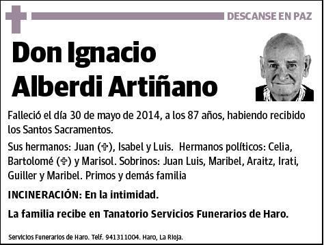 ALBERDI ARTIÑANO,IGNACIO