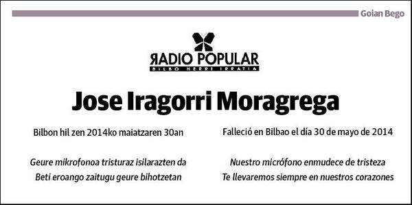 IRAGORRI MORAGREGA,JOSE AGUSTIN