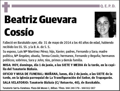 GUEVARA COSSIO,BEATRIZ