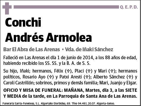 ANDRES ARMOLEA,CONCHI