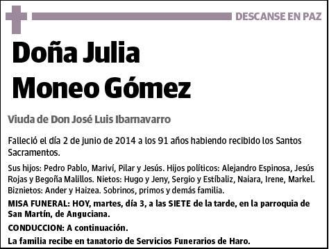 MONEO GOMEZ,JULIA