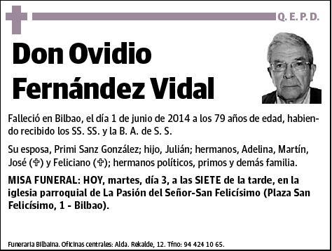 FERNANDEZ VIDAL,OVIDIO