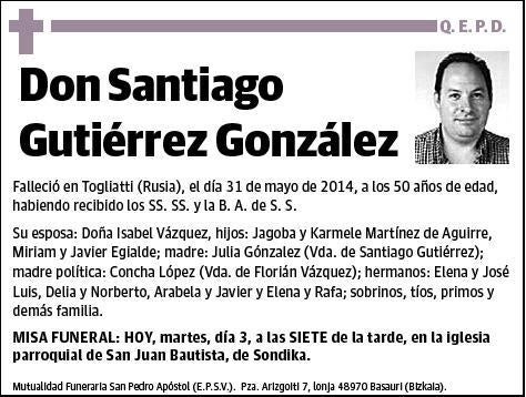 GUTIERREZ GONZALEZ,SANTIAGO