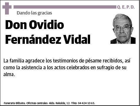 FERNANDEZ VIDAL,OVIDIO