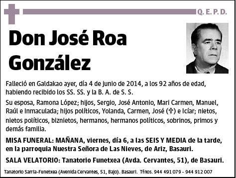 ROA GONZALEZ,JOSE