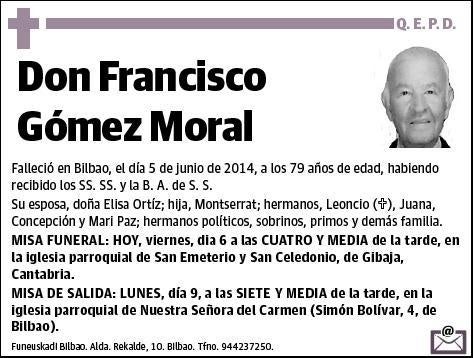 GOMEZ MORAL,FRANCISCO