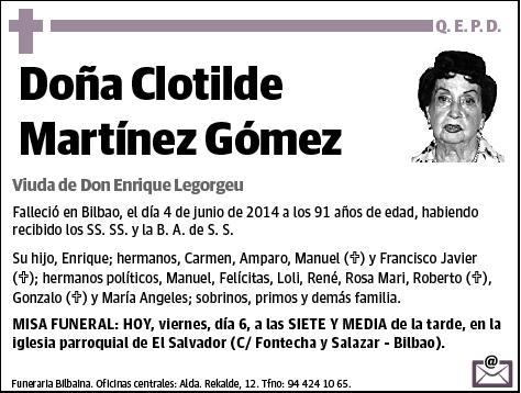 MARTINEZ GOMEZ,CLOTILDE