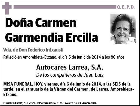 GARMENDIA ERCILLA,CARMEN