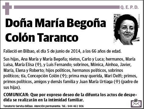 COLON TARANCO,MARIA BEGOÑA