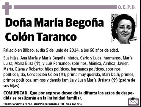 COLON TARANCO,MARIA BEGOÑA