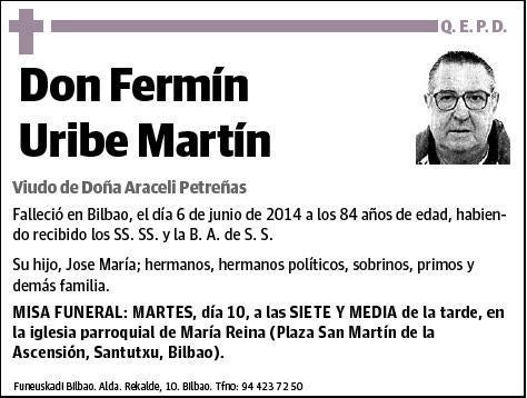 URIBE MARTIN,FERMIN