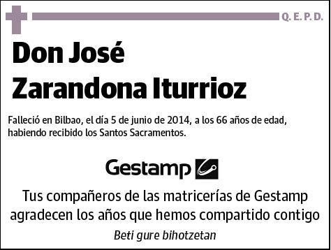 ZARANDONA ITURRIOZ,JOSE