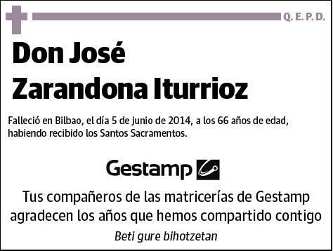 ZARANDONA ITURRIOZ,JOSE