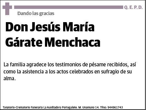 GARATE MENCHACA,JESUS MARIA