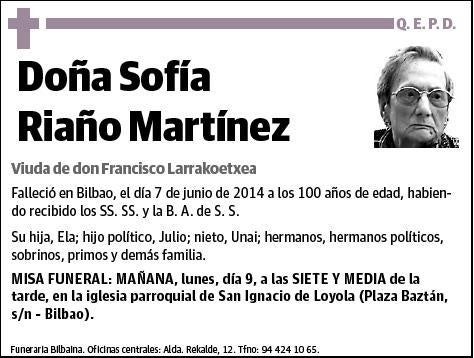 RIAÑO MARTINEZ,SOFIA