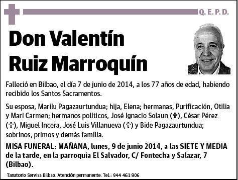 RUIZ MARROQUIN,VALENTIN