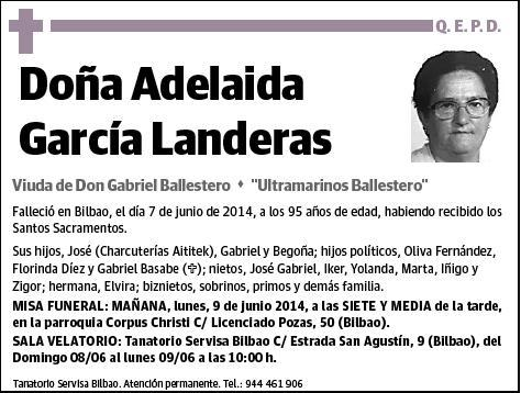 GARCIA LANDERAS,ADELAIDA