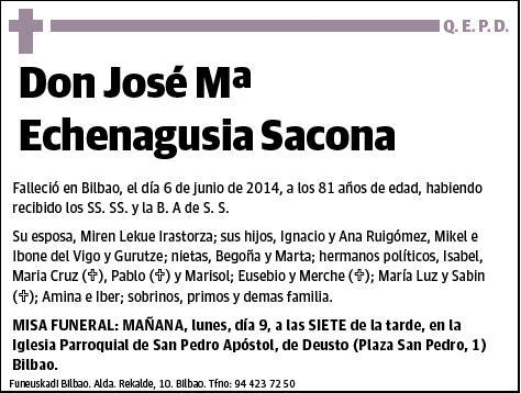 ECHENAGUSIA SACONA,JOSE MARIA