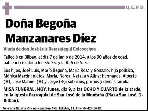 MANZANARES DIEZ,BEGOÑA